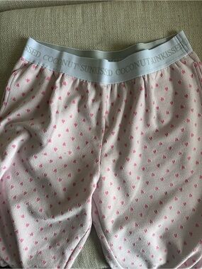 Coconut Sunkissed Women's Pink Dot Thermal Pajama Shorts
